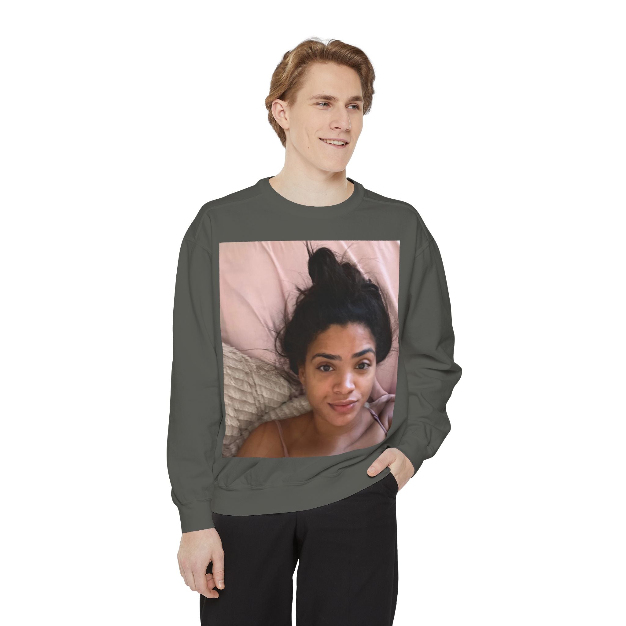 AC Morning Selfie Sweat Shirt  [Cotton/Polyester]