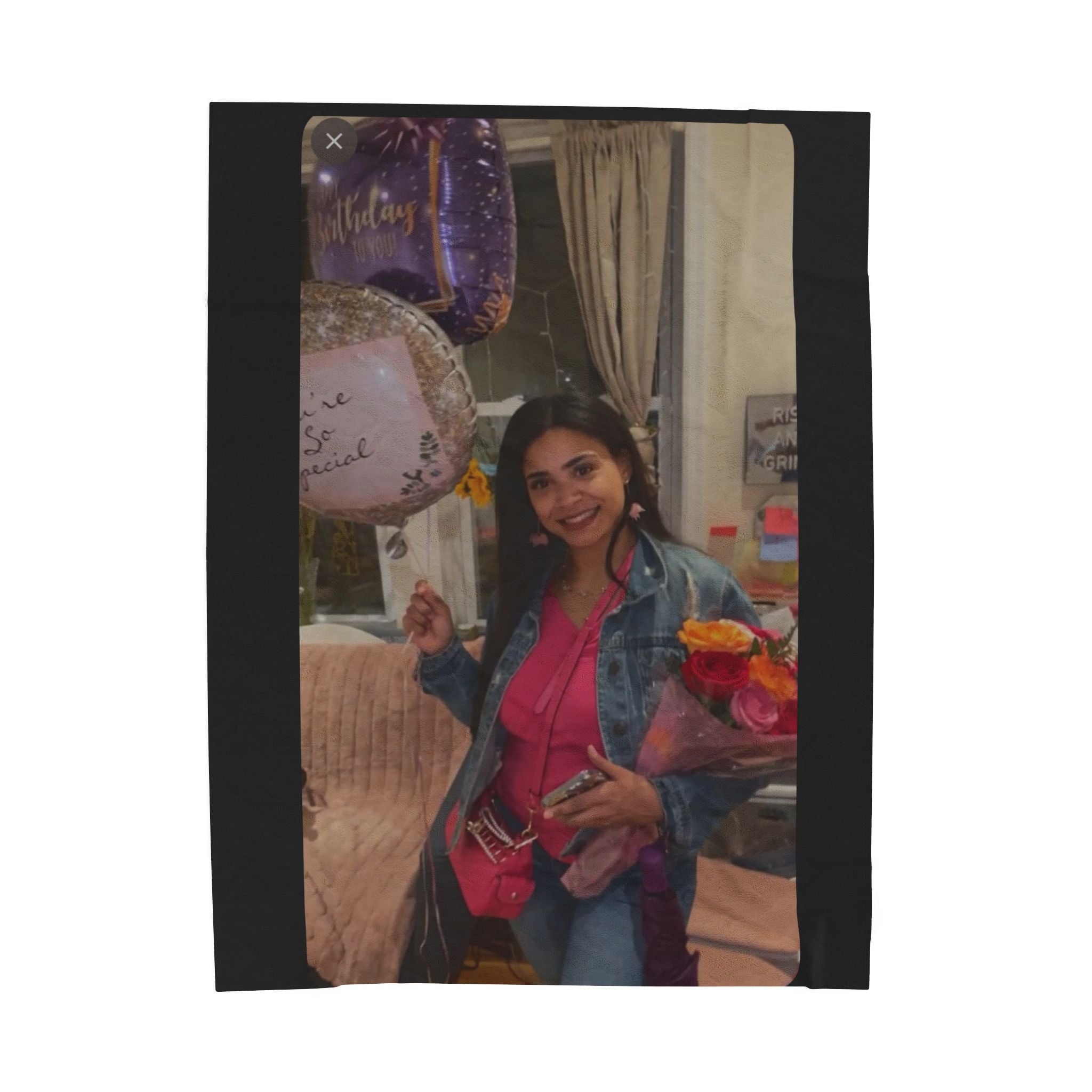 Amazing Carol Birthday  Plush Blanket