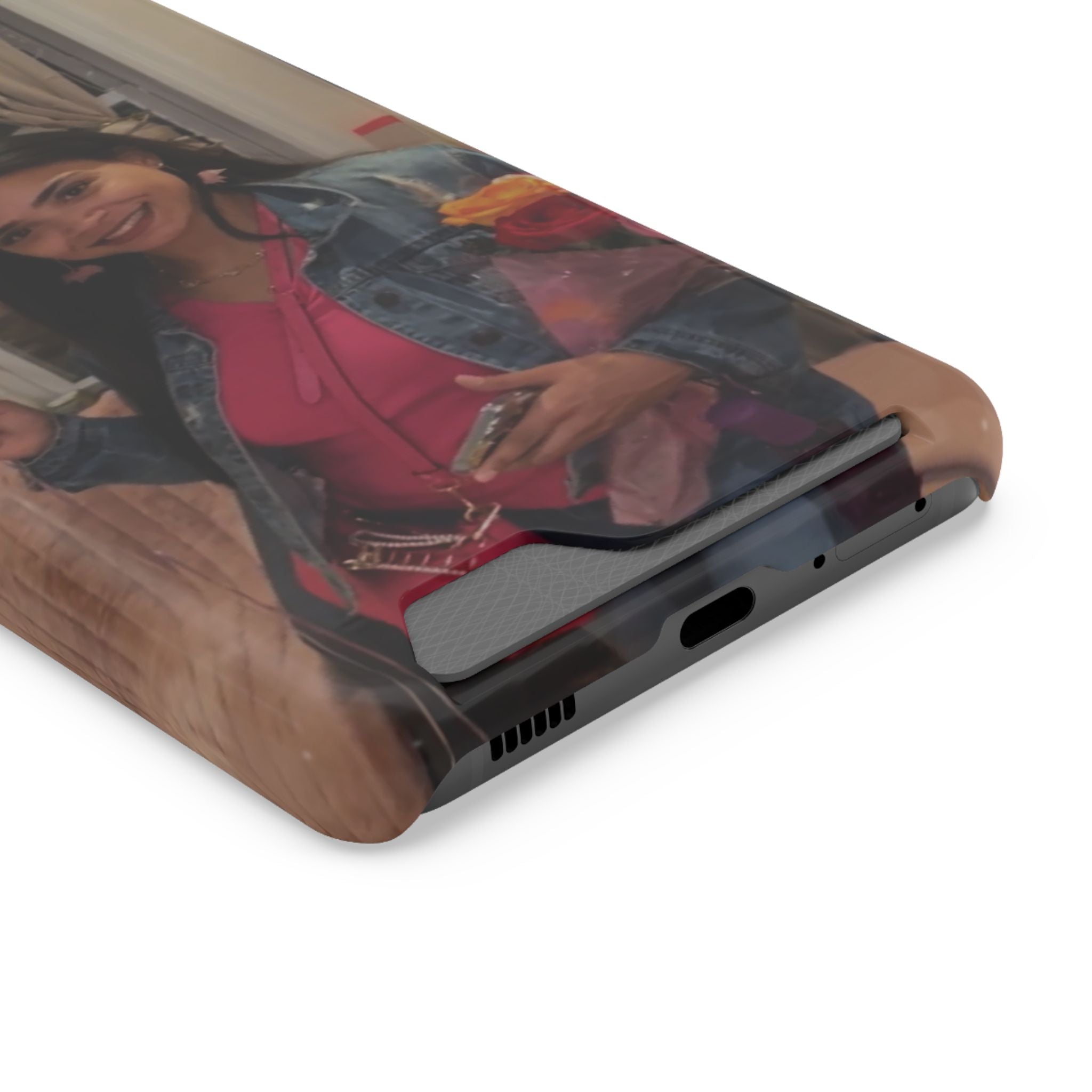 Amazing Carol Birthday Selfie Phone Case with Card Holder