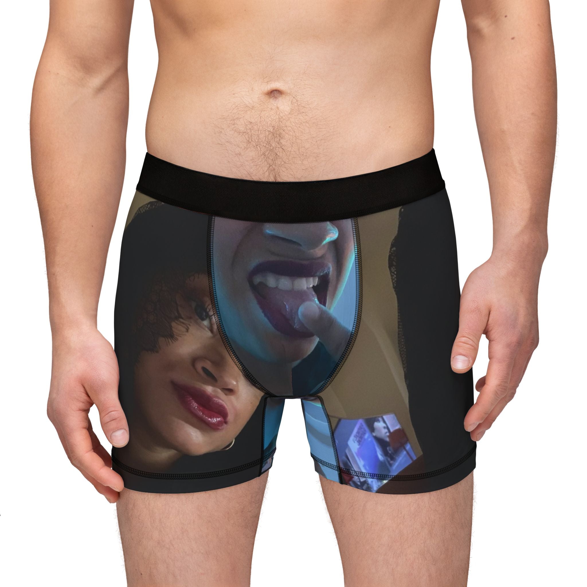 Dark Carol Polyester Mens Boxers