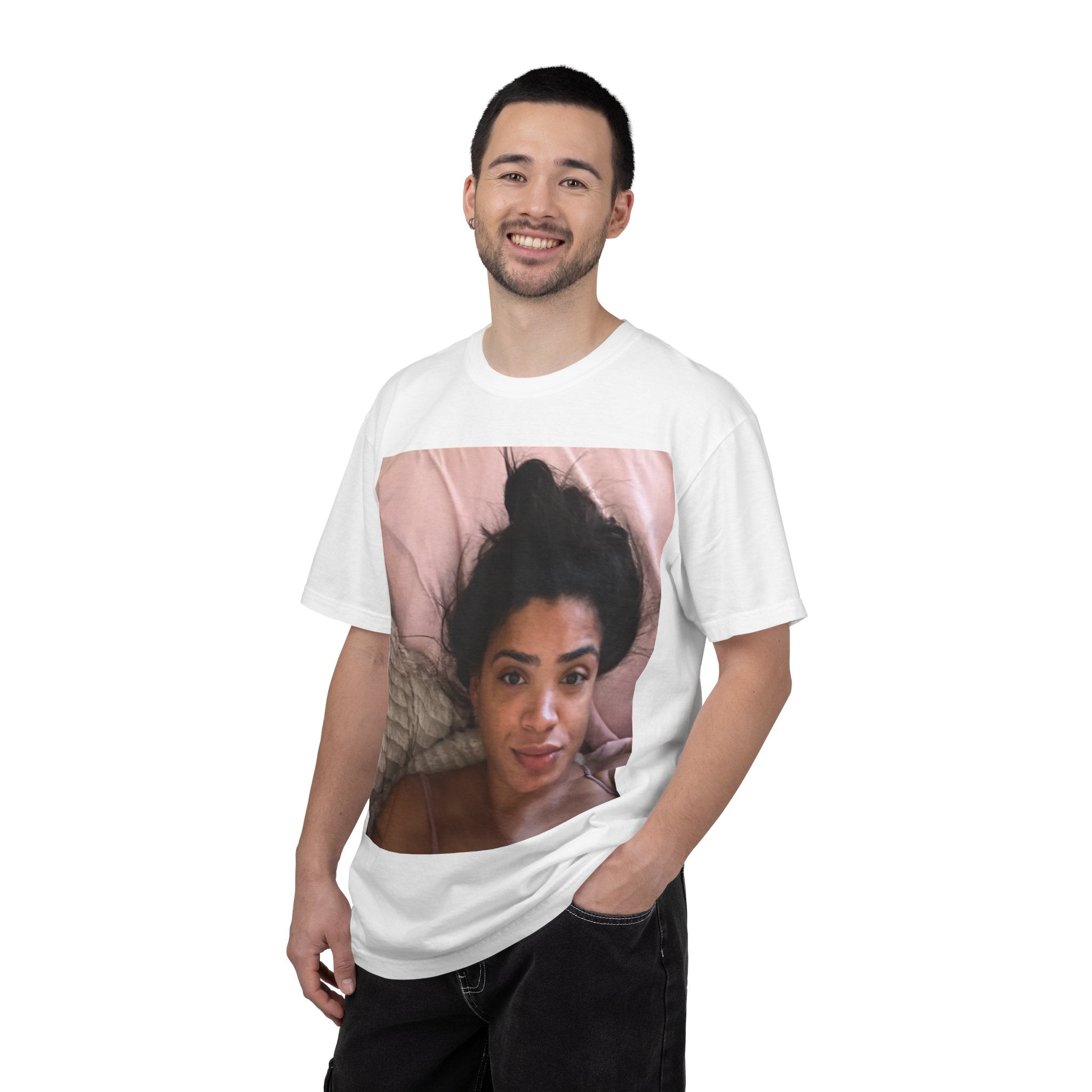 AC Morning Selfie Basic T-Shirt [100% Cotton]