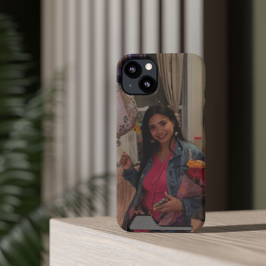 Amazing Carol Birthday Selfie Phone Case with Card Holder