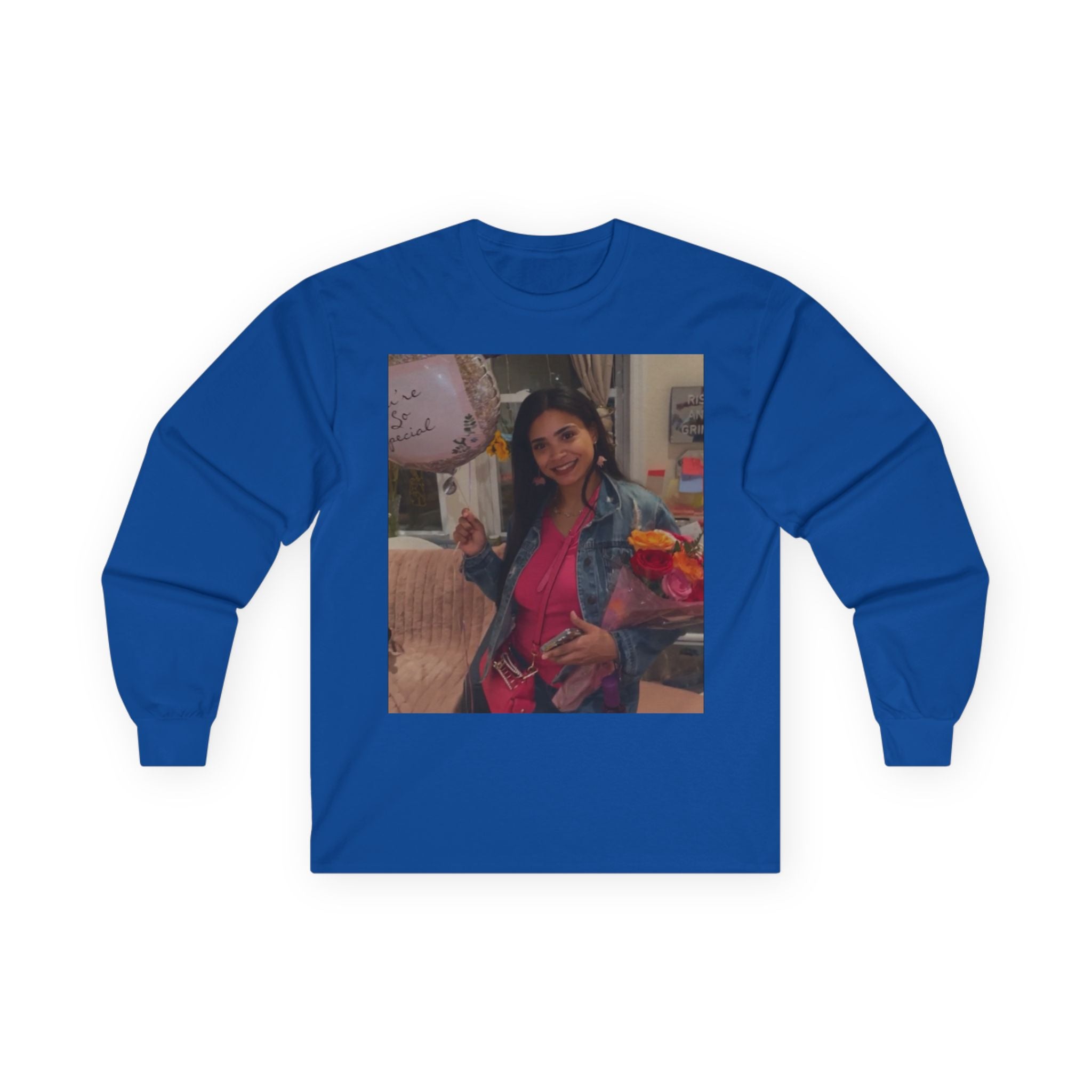 Amazing Carol Birthday Selfie Long Sleeve 100% Cotton Tee