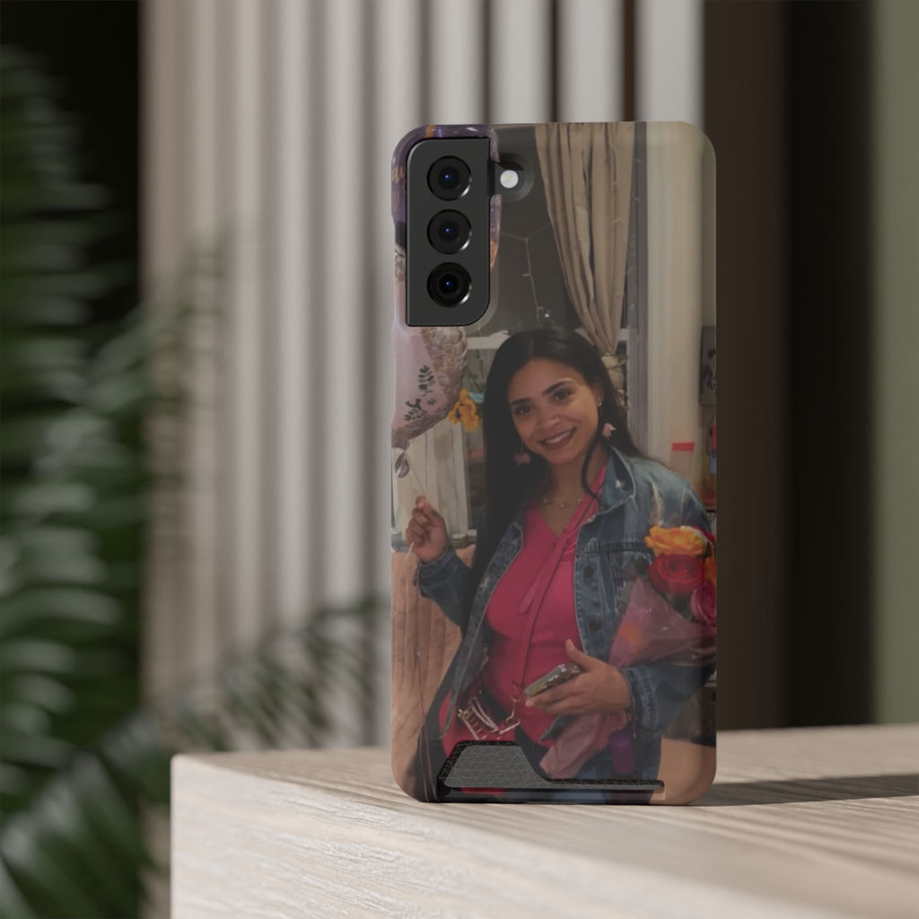 Amazing Carol Birthday Selfie Phone Case with Card Holder