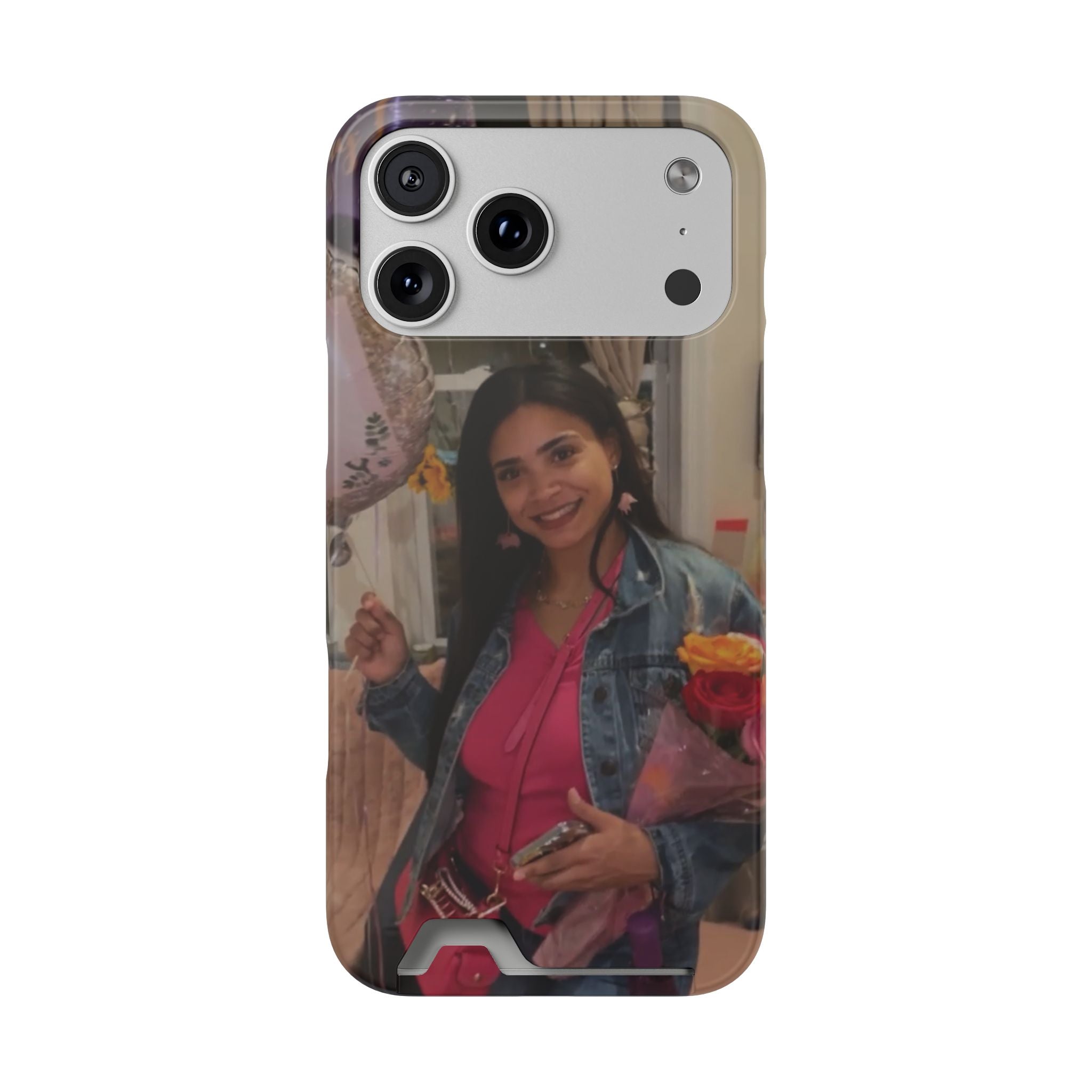 Amazing Carol Birthday Selfie Phone Case with Card Holder