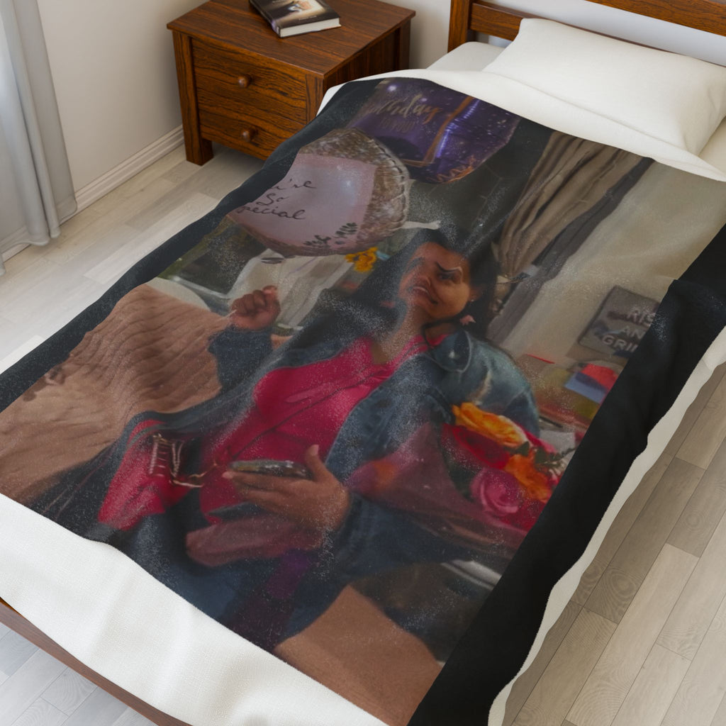 Amazing Carol Birthday  Plush Blanket