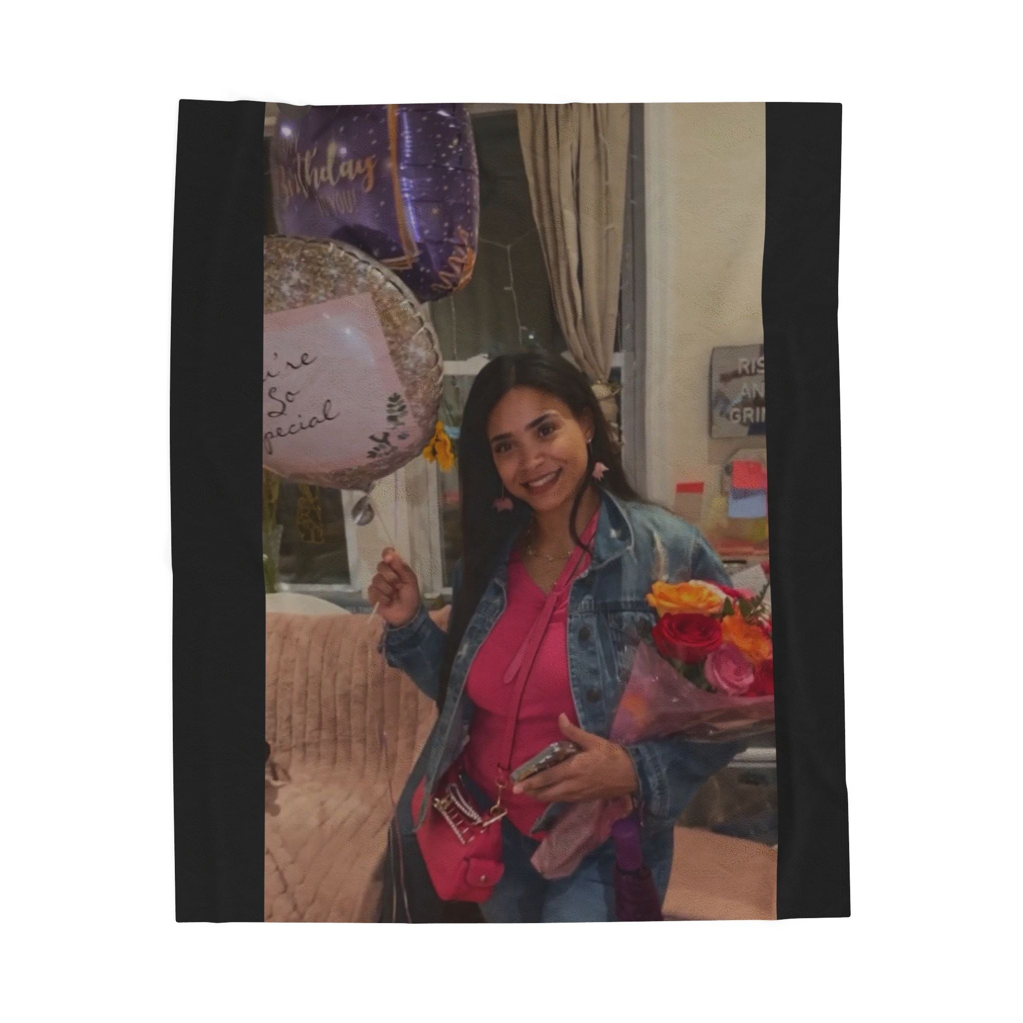 Amazing Carol Birthday  Plush Blanket