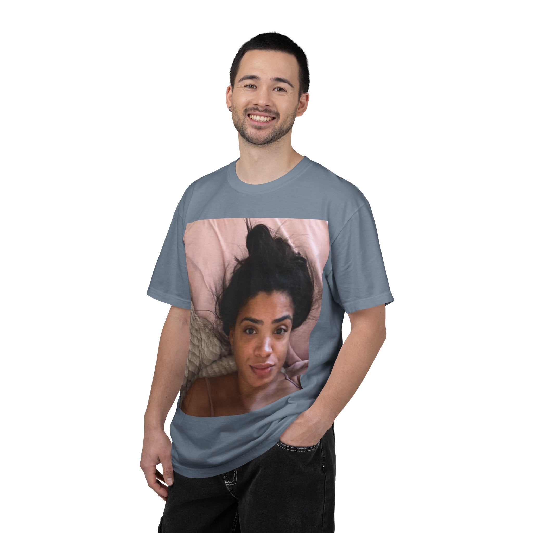 AC Morning Selfie Basic T-Shirt [100% Cotton]