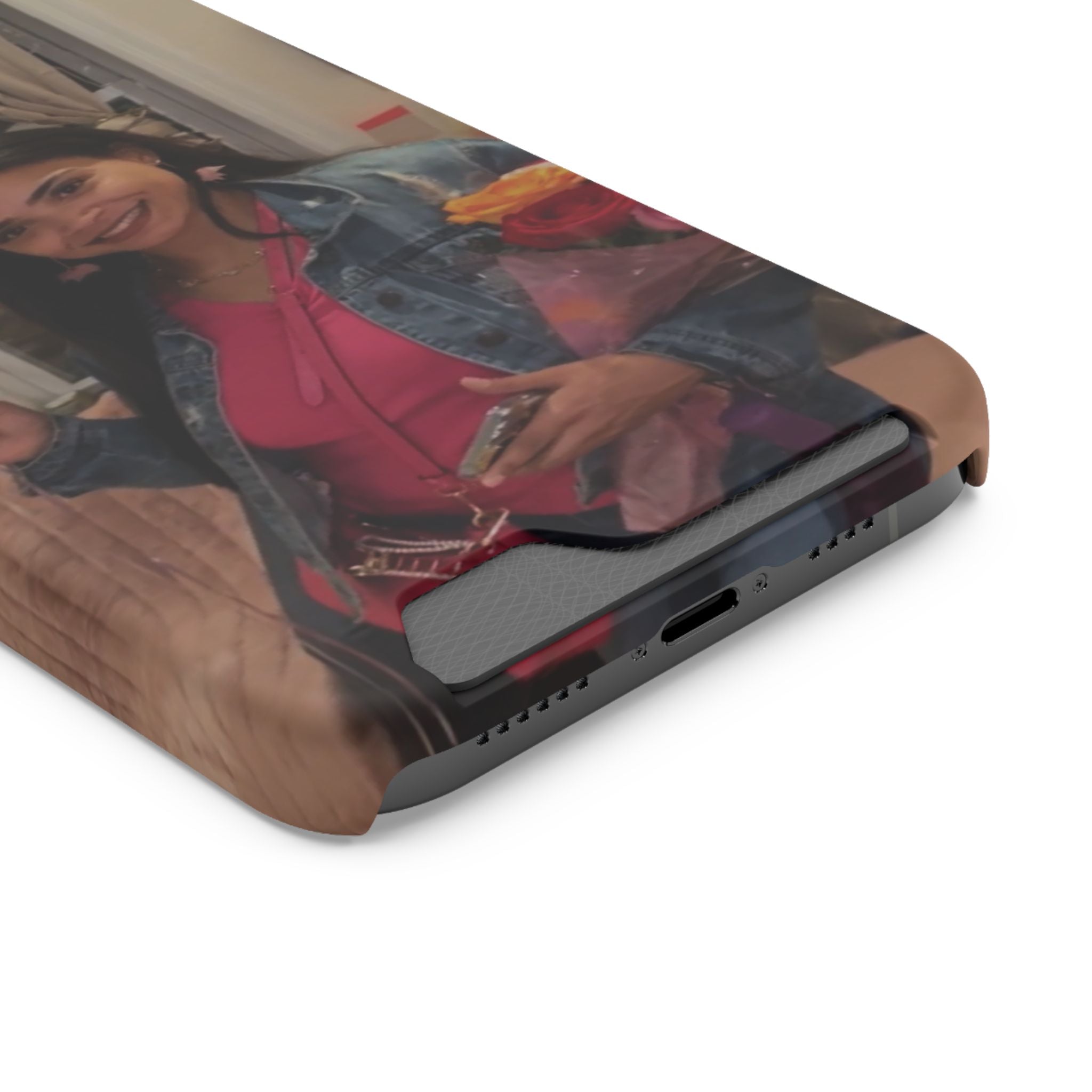 Amazing Carol Birthday Selfie Phone Case with Card Holder