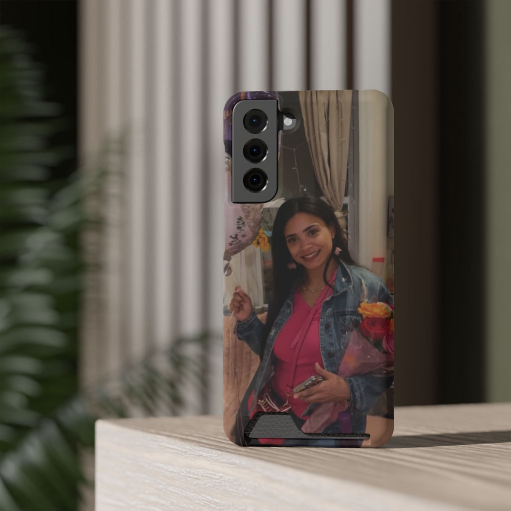 Amazing Carol Birthday Selfie Phone Case with Card Holder