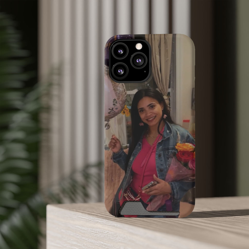 Amazing Carol Birthday Selfie Phone Case with Card Holder