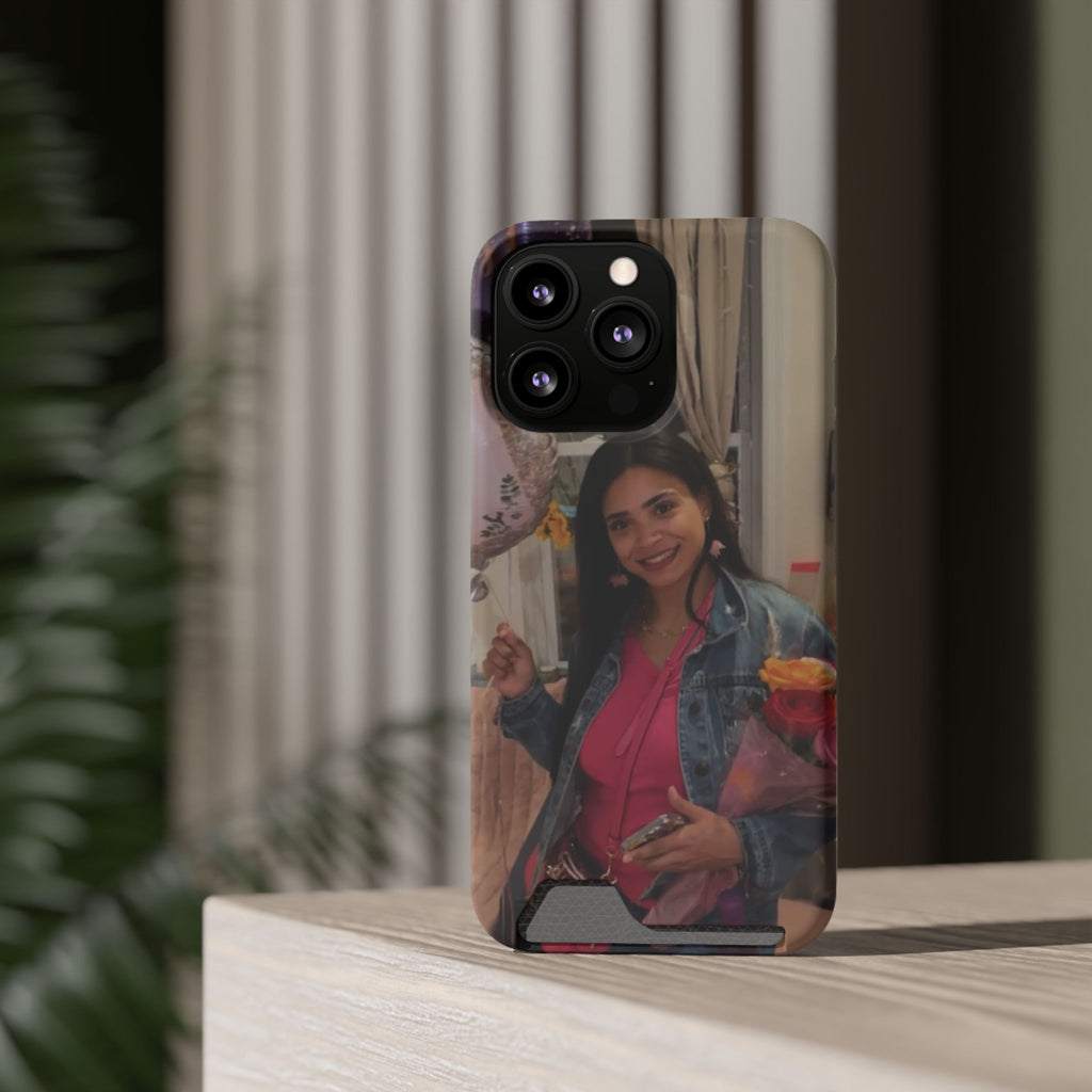 Amazing Carol Birthday Selfie Phone Case with Card Holder