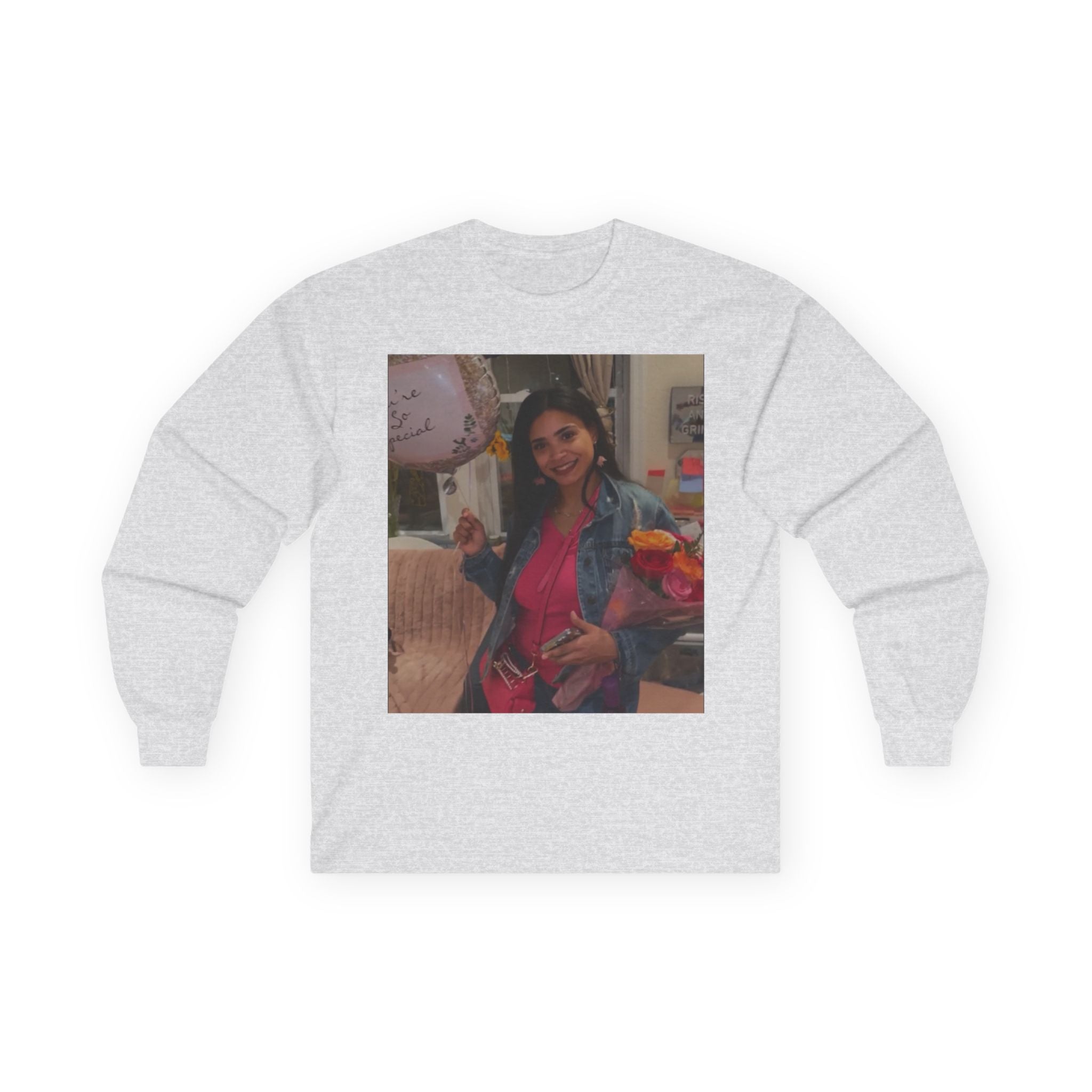 Amazing Carol Birthday Selfie Long Sleeve 100% Cotton Tee