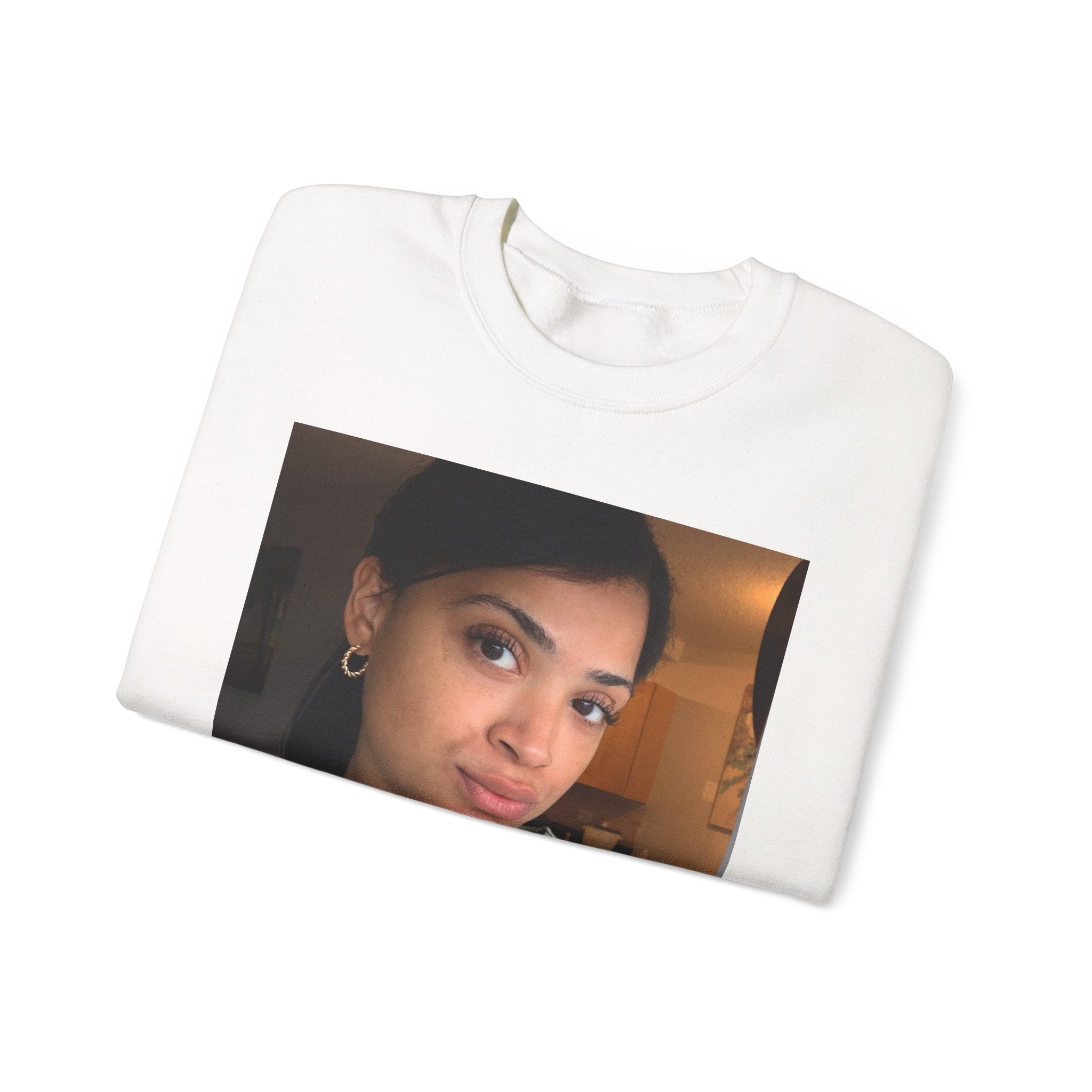 Cute Carol Selfie Basic Crew Neck Sweater