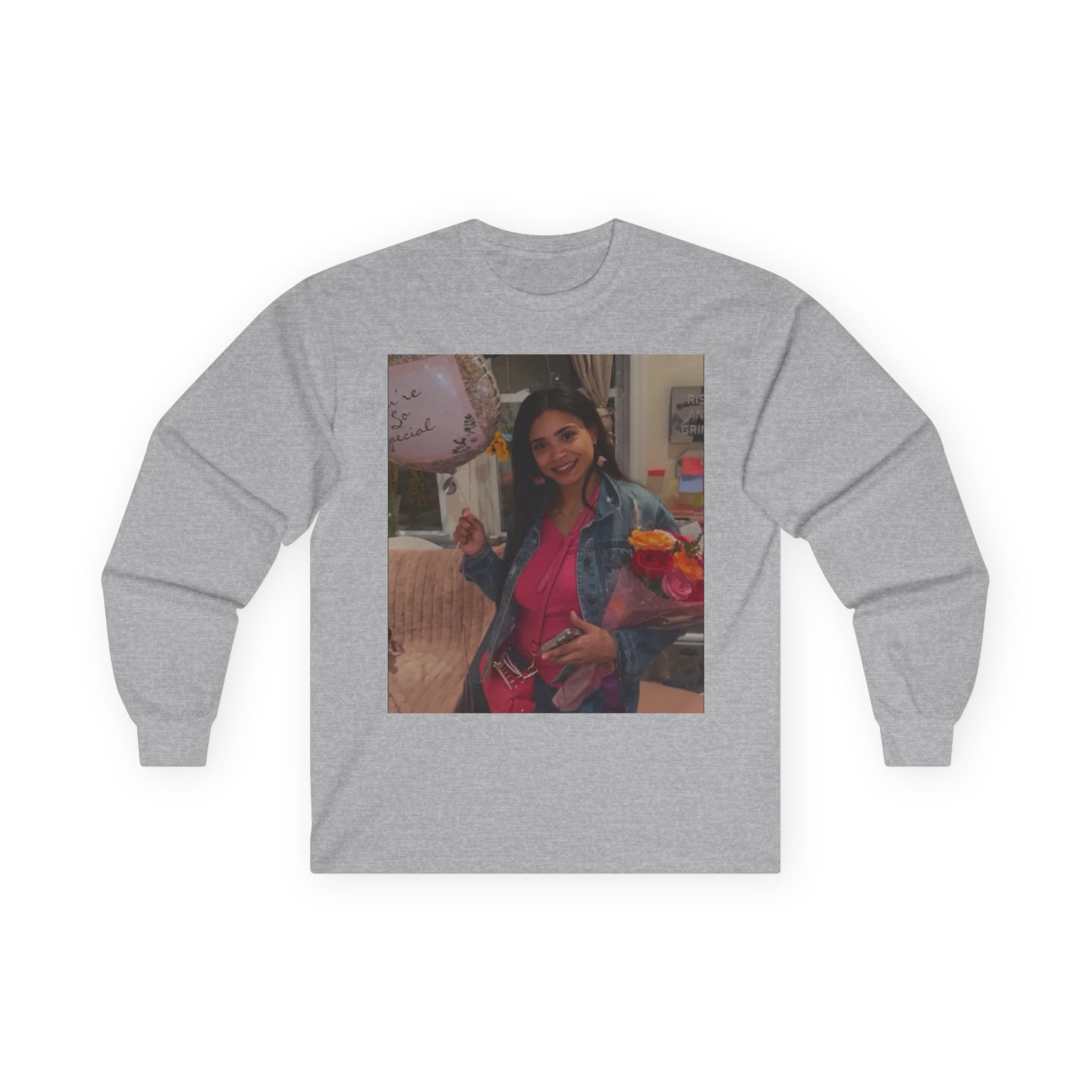 Amazing Carol Birthday Selfie Long Sleeve 100% Cotton Tee