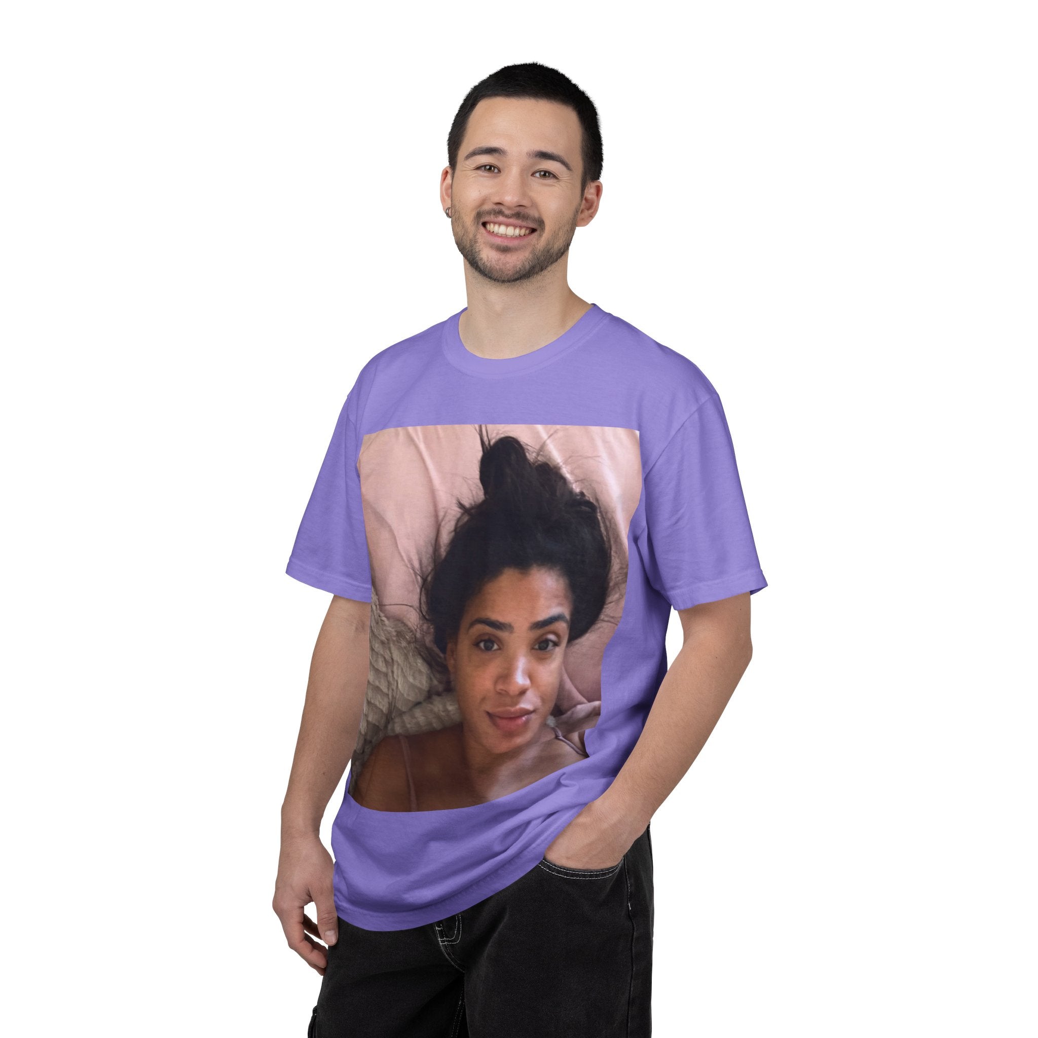 AC Morning Selfie Basic T-Shirt [100% Cotton]