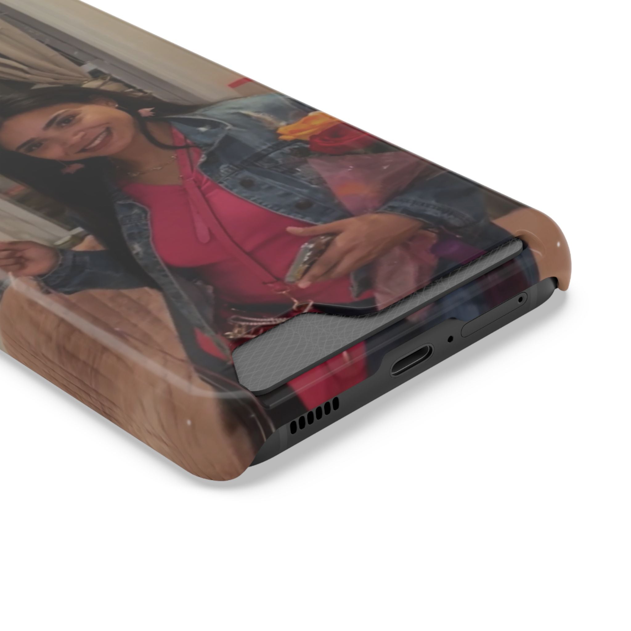 Amazing Carol Birthday Selfie Phone Case with Card Holder