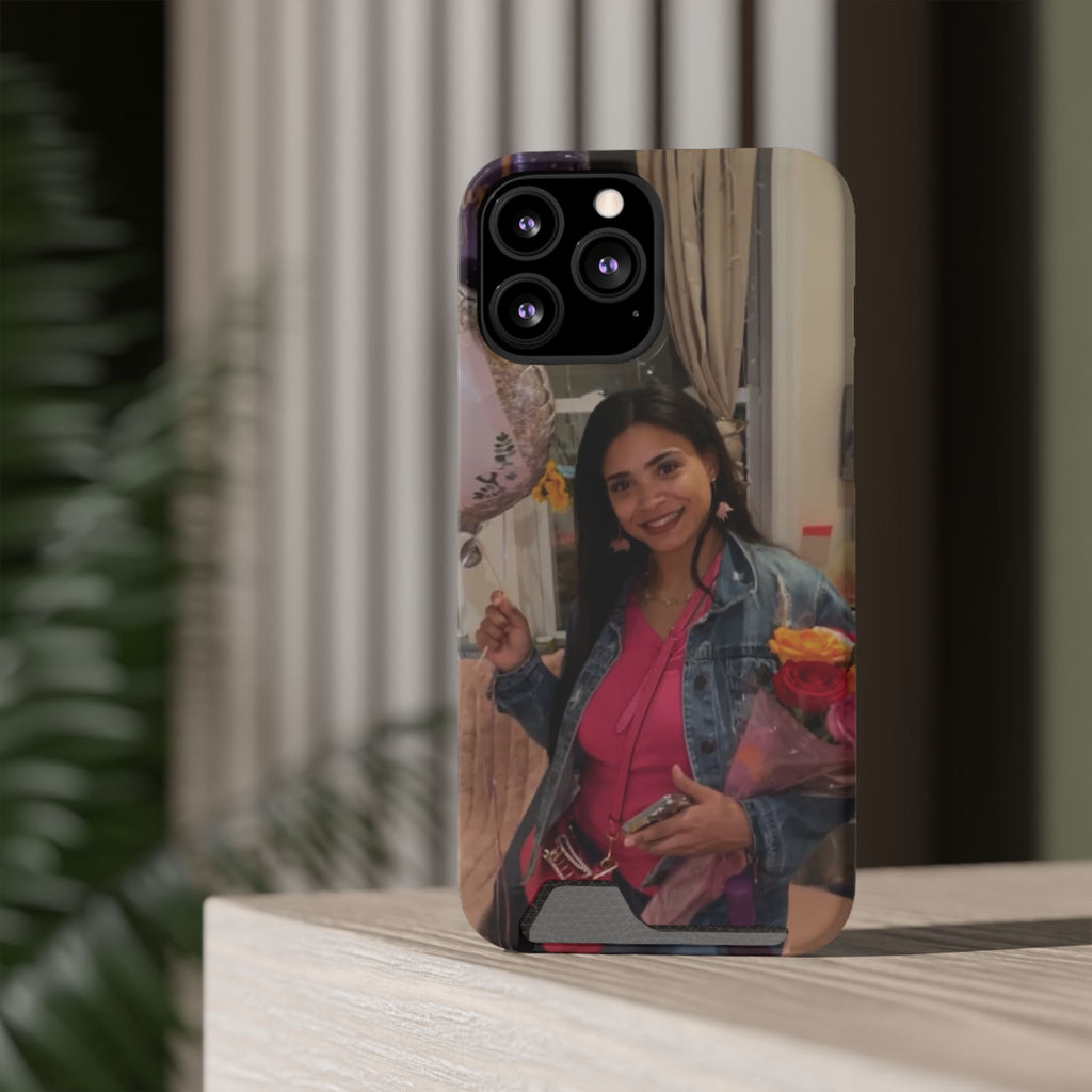 Amazing Carol Birthday Selfie Phone Case with Card Holder