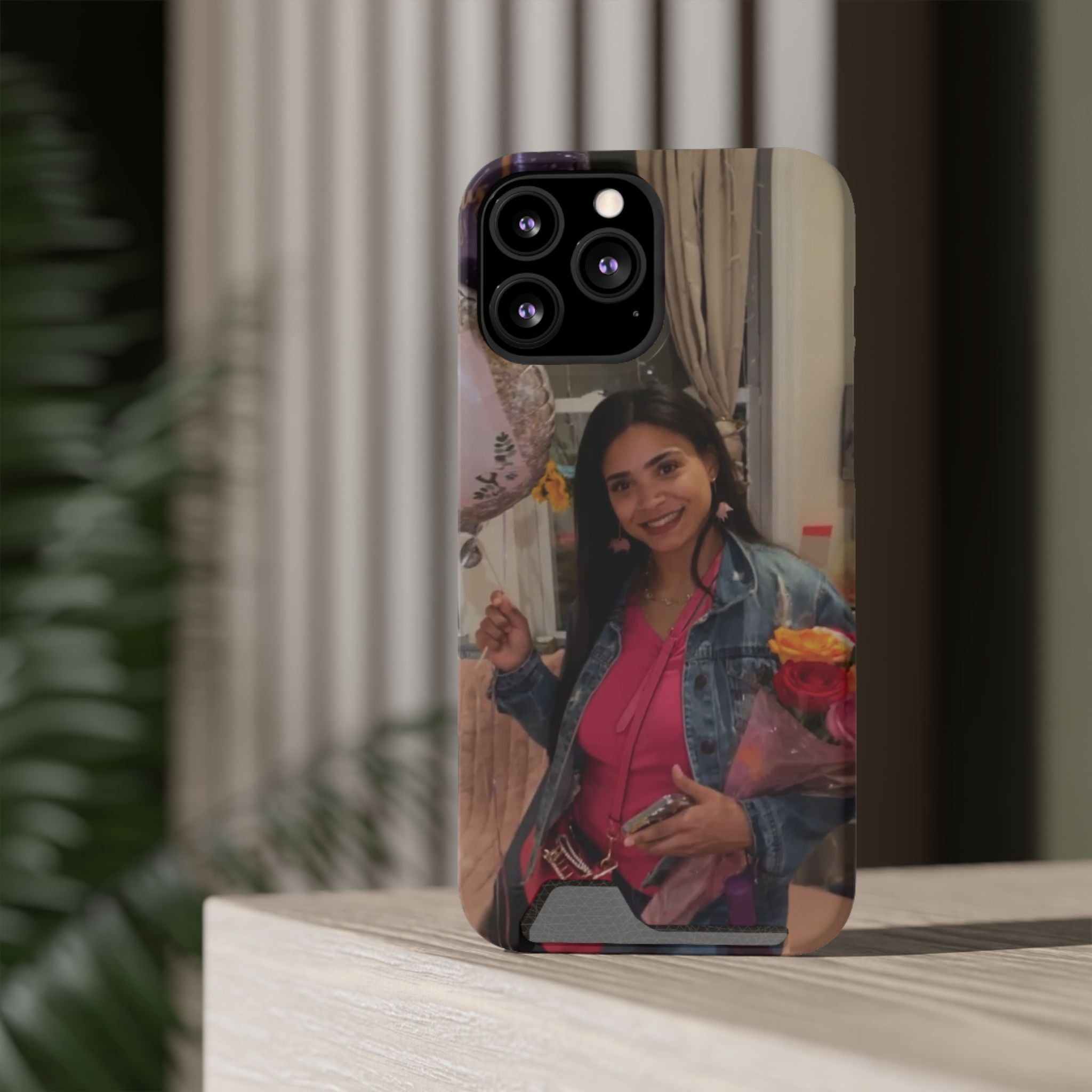 Amazing Carol Birthday Selfie Phone Case with Card Holder