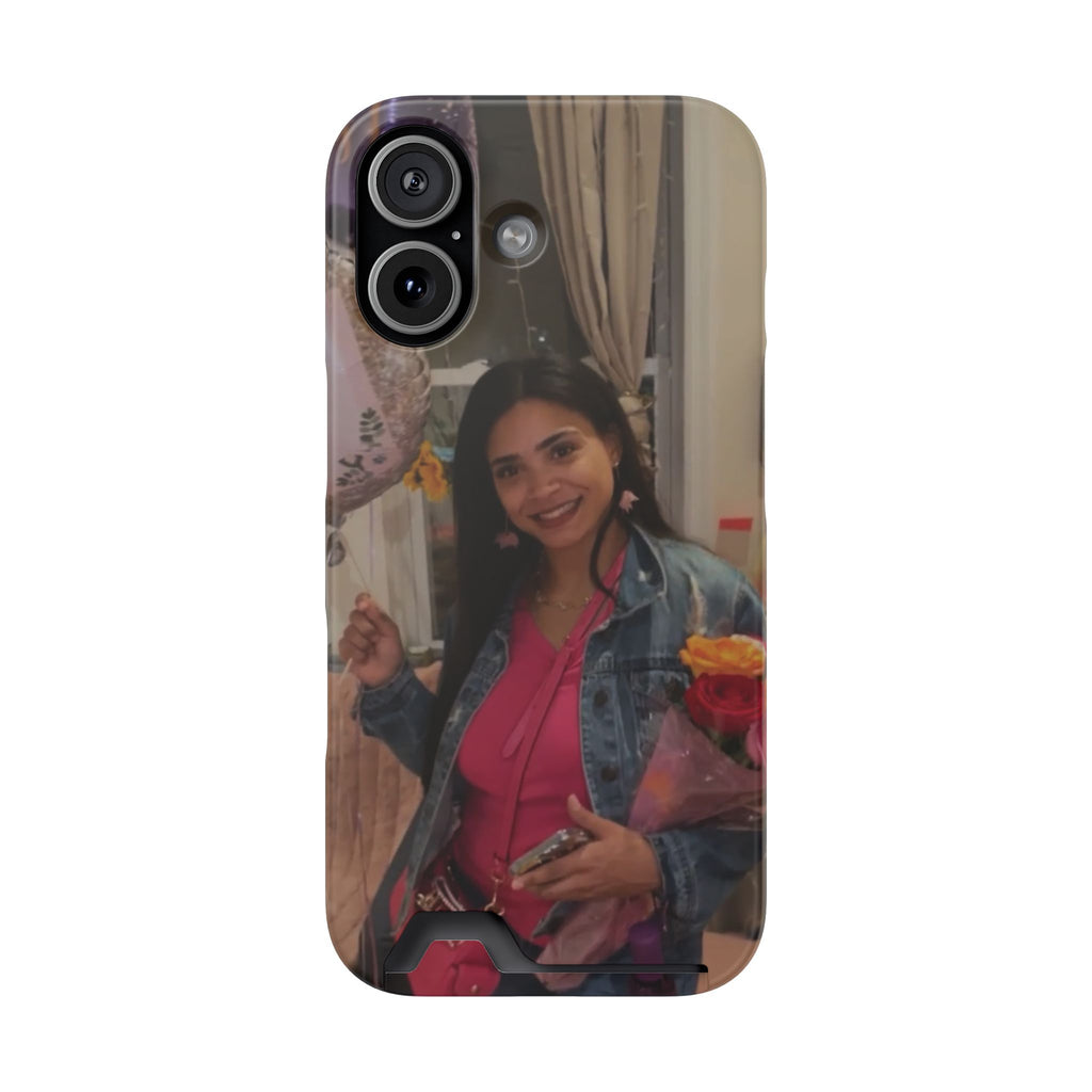 Amazing Carol Birthday Selfie Phone Case with Card Holder
