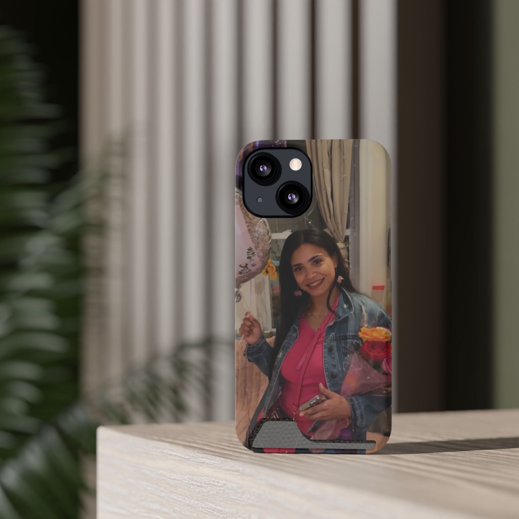 Amazing Carol Birthday Selfie Phone Case with Card Holder