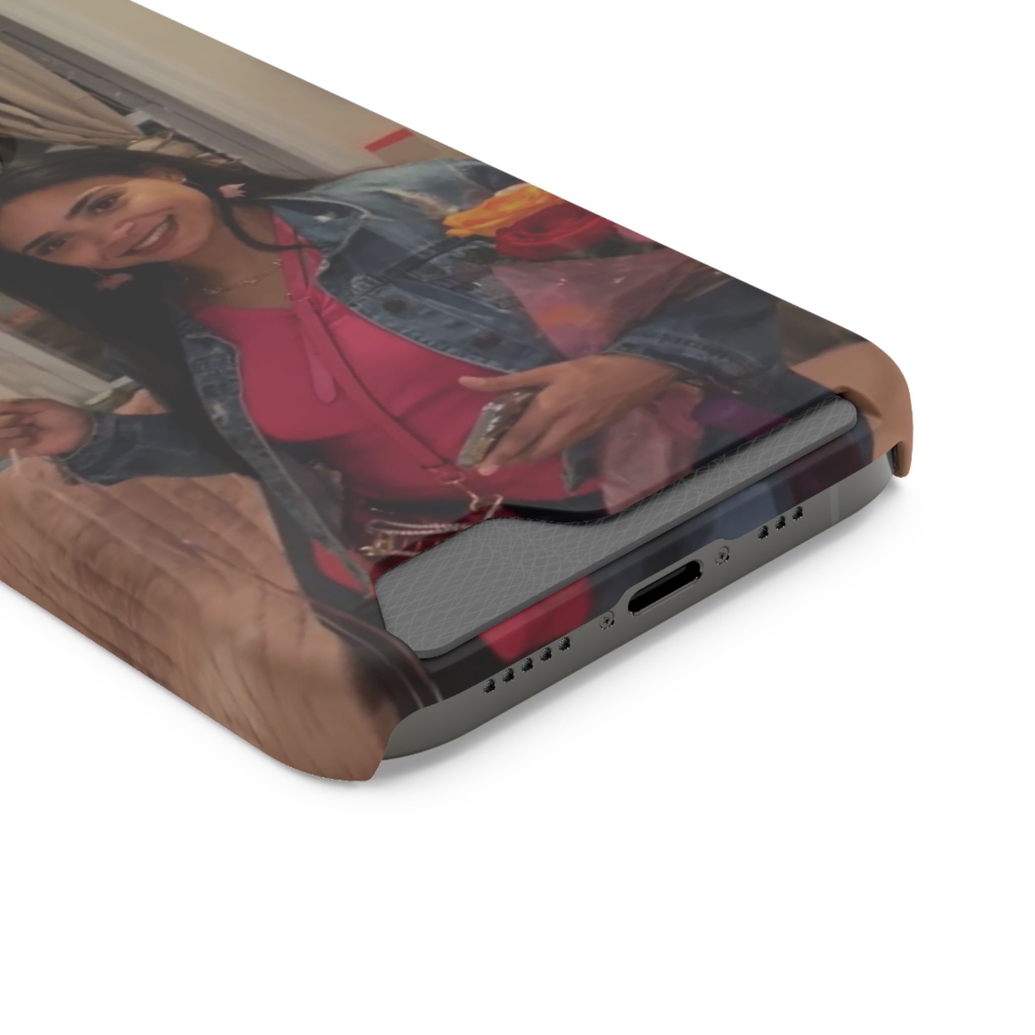 Amazing Carol Birthday Selfie Phone Case with Card Holder