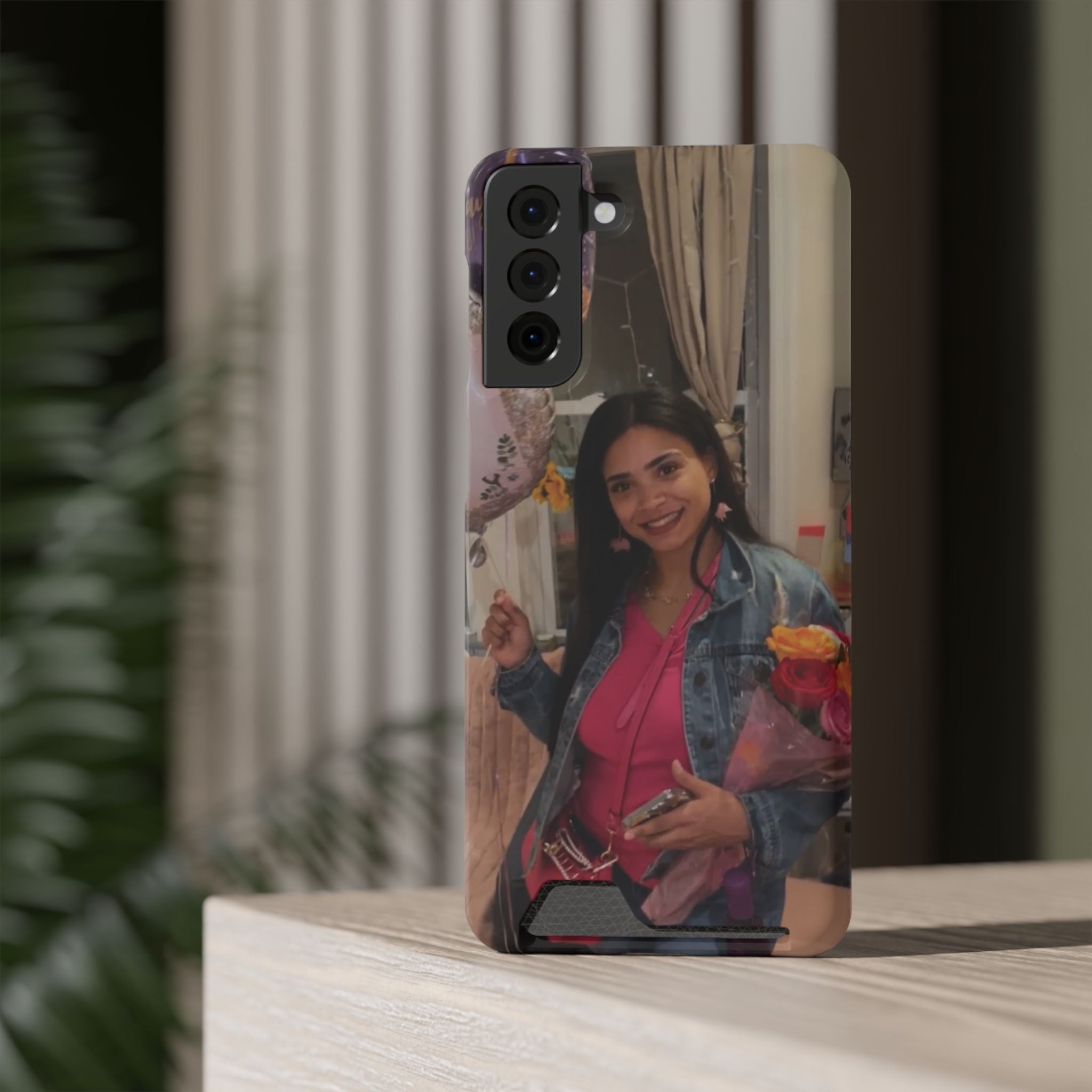 Amazing Carol Birthday Selfie Phone Case with Card Holder