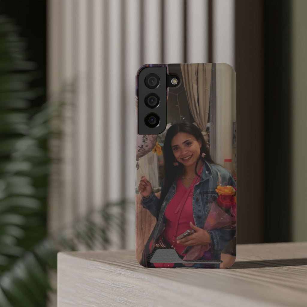 Amazing Carol Birthday Selfie Phone Case with Card Holder