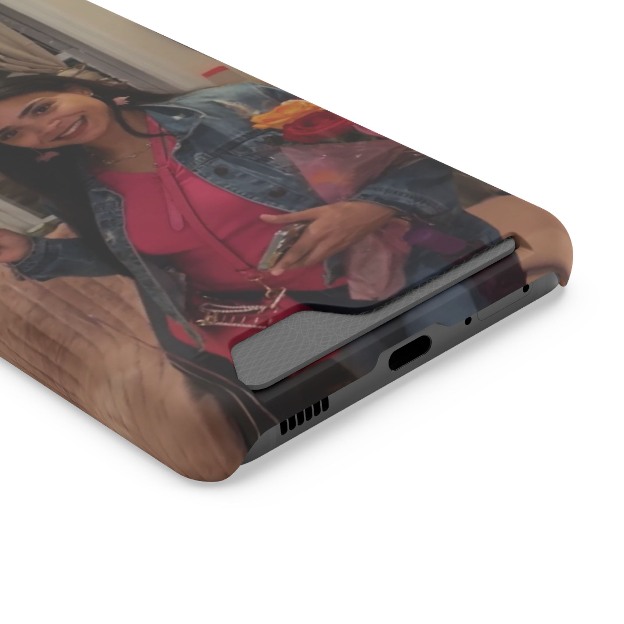 Amazing Carol Birthday Selfie Phone Case with Card Holder