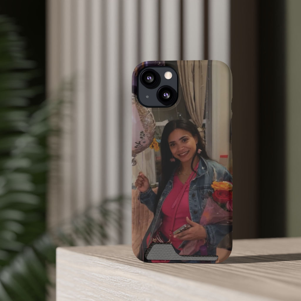 Amazing Carol Birthday Selfie Phone Case with Card Holder